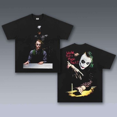 JOKER X BATMAN Boot Tee Unisex Short Sleeve Shirt (2-sided) S-5XL