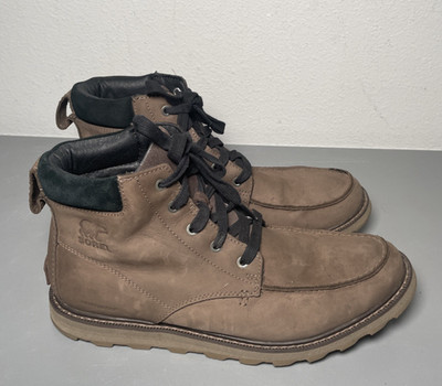 Sorel Men's Madson II Moc Toe Waterproof Boots Size 10.5