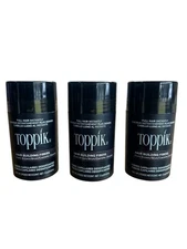 Toppik Hair Building Fibers~ Dark Brown~ 12g (0.42 oz) ~ Lot Of 3