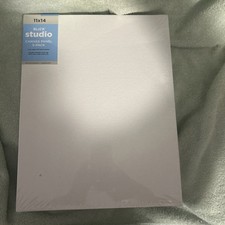 Lienzos Blick 11x14- (Pack de 5) Panel de lona acrílico imprimado, 100% algodón