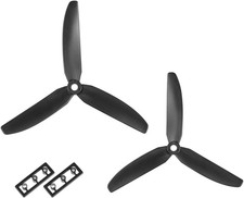 RC Propellers 5030 5X3 Inch 3-Vane Multi-Rotor for Aircraft, Nylon Black 1 Pair