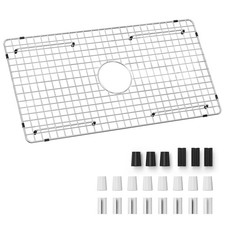 Sink Bottom Grid 29-1/2" X 15-9/16",Centered Drain with Corner Radius 3/8"