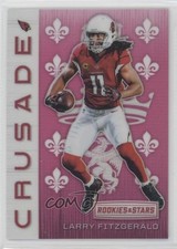 2018 Panini Rookies & Stars Crusade Pink /85 Larry Fitzgerald #CRU-22 0h6w