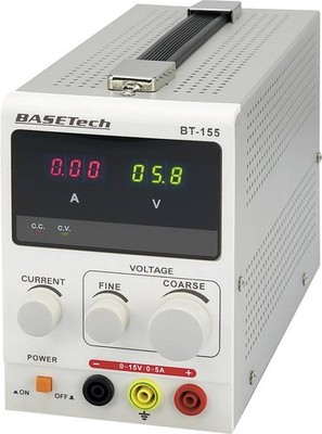 Basetech Labornetzgerät Labornetzteil Netzteil BT-155 - 0 - 15  SIEHE TEXT