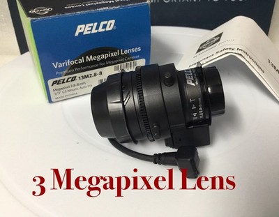 Pelco 13M2.8-8 CCTV Varifocal Lens 2.8-8mm 3MP High Quality Images Auto Iris NEW
