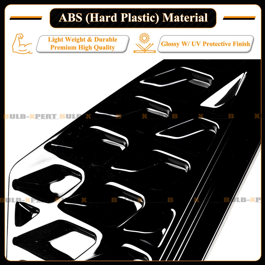 For 2015-2023 Dodge Challenger Gloss Black Rear License Plate Frame Holder Panel