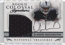 2016 Panini National Treasures 81/99 DeAndre Washington #33 Auto 09q5