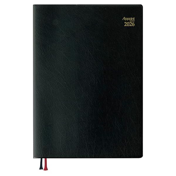 Daigo 2026 Planner, Appointment, Monthly Block, A5, Black, E1043, 2025, Star FS