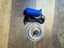 5V USB Mini Aquarium Air Pump with Silicone Tube - Dark Blue