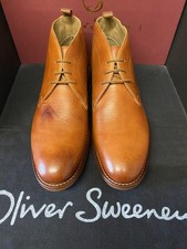 OLIVER SWEENEY, BRAND NEW, SIZE 8, LIGHT TAN LEATHER , CLASSIC CHUKKA BOOT, 8 UK