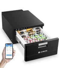 AOBOSI Drawer Refrigerator 31L Campervan Fridge APP Control 12V Fridge Freezer