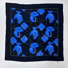 Used Chanel Coco Mark Scarf Silk Multicolor Vintage Ladies 
