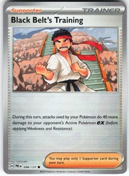 Black Belt's Training 098/131 Prismatic Evolutions Poke Ball Pattern Holo