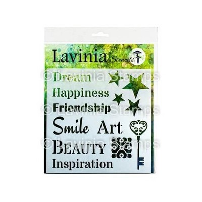 Lavinia Stencil - Words 2 ST036