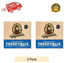 ( 2 PACK ) Dr. Squatch Natural Bar Soap, Fresh Falls, 5 oz