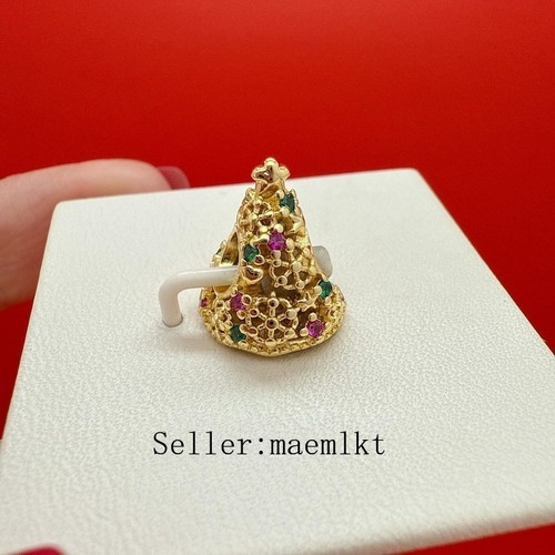 New 925 Sterling Silver Glitter Christmas Tree Charm,Christmas gift 769226C01