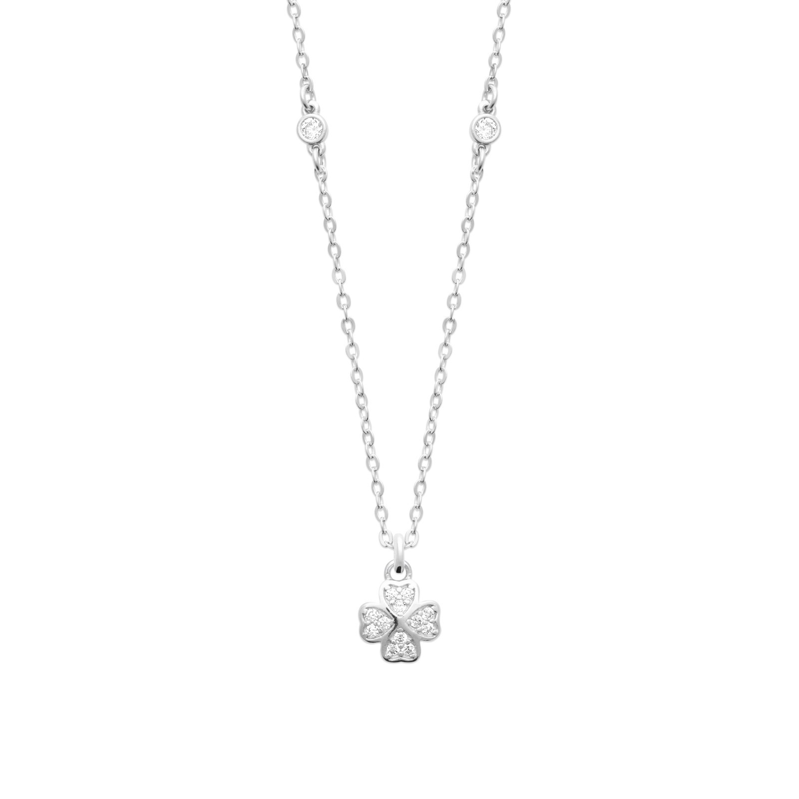 Collier trèfle argent 925 rhodié | Idée cadeau anniversaire