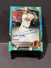 2025 Bowman Draft Chrome Ike Irish Aqua Lava Refractor Auto /199 #CPA-II Orioles