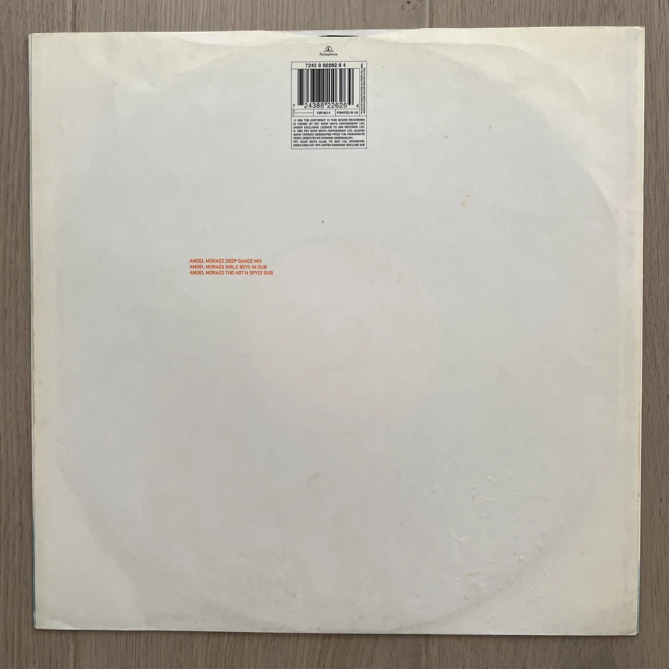 Pet Shop Boys Paninaro 95 (The Remixes Part Two 2) 12" Single Vinyl Record 1995 Foto 2 de 2