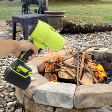 Leaf Blower Green Nylon Silicone Portable Dust Cleaner Handheld Blowers