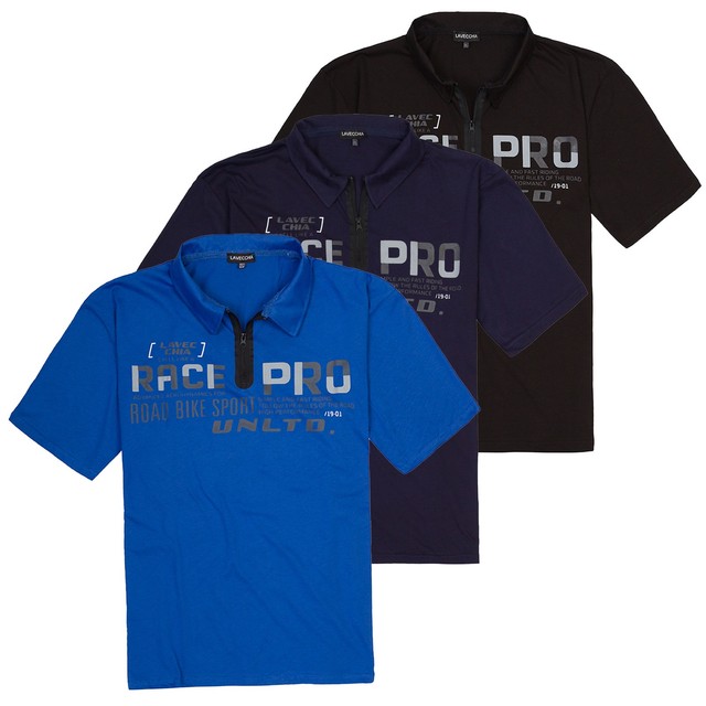Lavecchia Übergrößen Polo Shirt Poloshirt T-Shirt Herren Kurzarm Hemd Basic