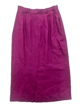 Christian Dior Burgundy Wool Pencil Skirt Size 12 Azores Vintage Classic