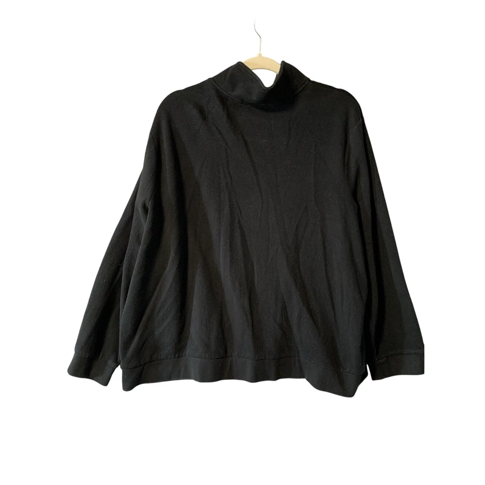 Lauren Ralph Lauren Logo Jacket Womens Size 3XBlack Embroidered Snap Preppy - Image 4 of 4