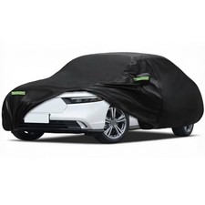 Car Cover Waterproof All Weather for Fit for Sedan Length 194"-208" Black