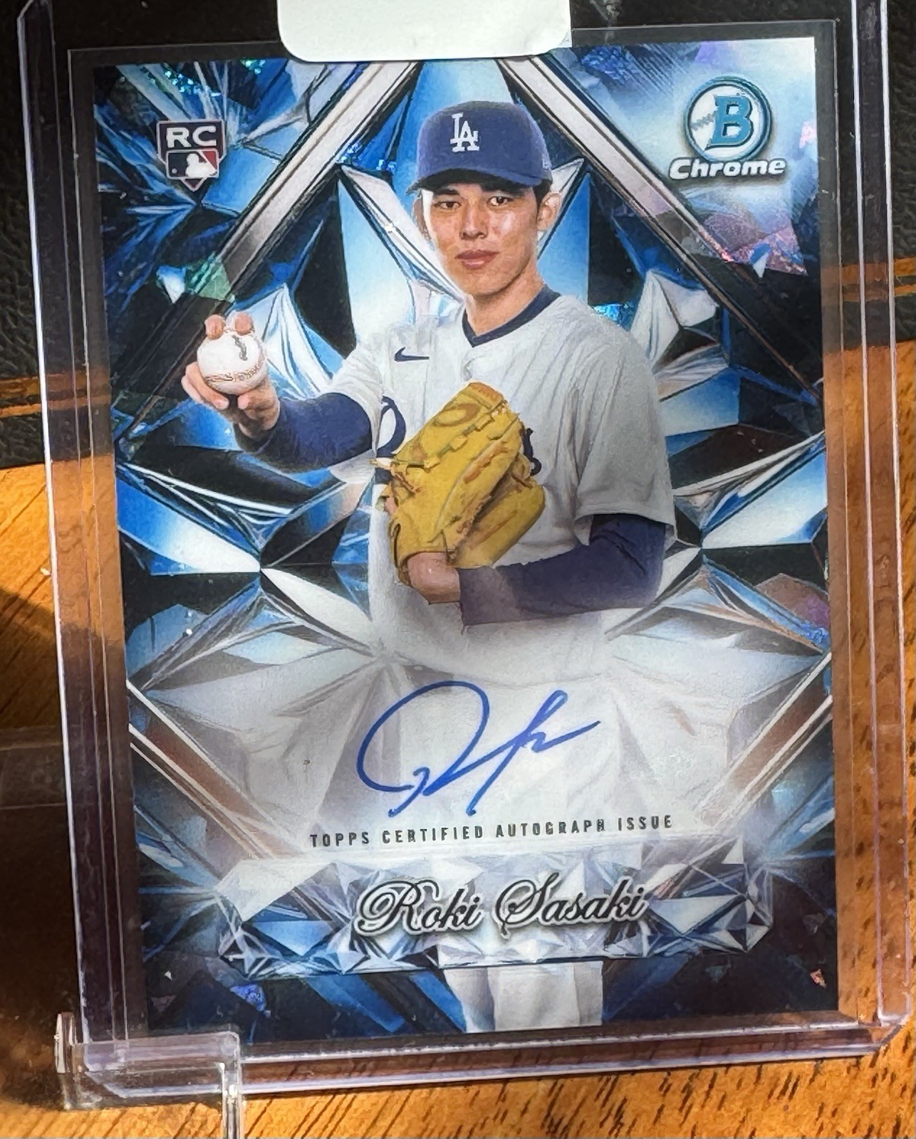 2025 Bowman Chrome Roki Sasaki Sapphire Selections Auto RC #SSA-RS Dodgers SSP