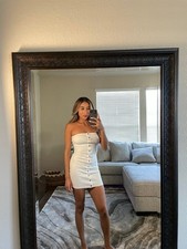forever21 white strapless dress