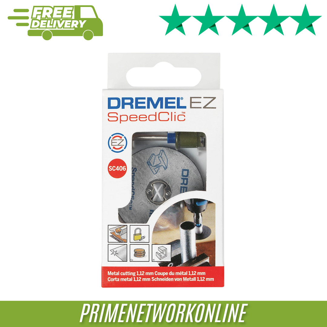 Dremel EZ SpeedClic Cutting Discs SC406 – 38mm (Set of 2) with Mandrel ⭐⭐⭐⭐⭐