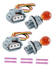 2 Pcs Front Turn Signal Light Socket with Bulb Fit for Toyota Camry Corolla