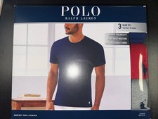 Polo Ralph Lauren Slim Fit Size Medium 38-40 Crew T-Shirts 3 Pack NWT