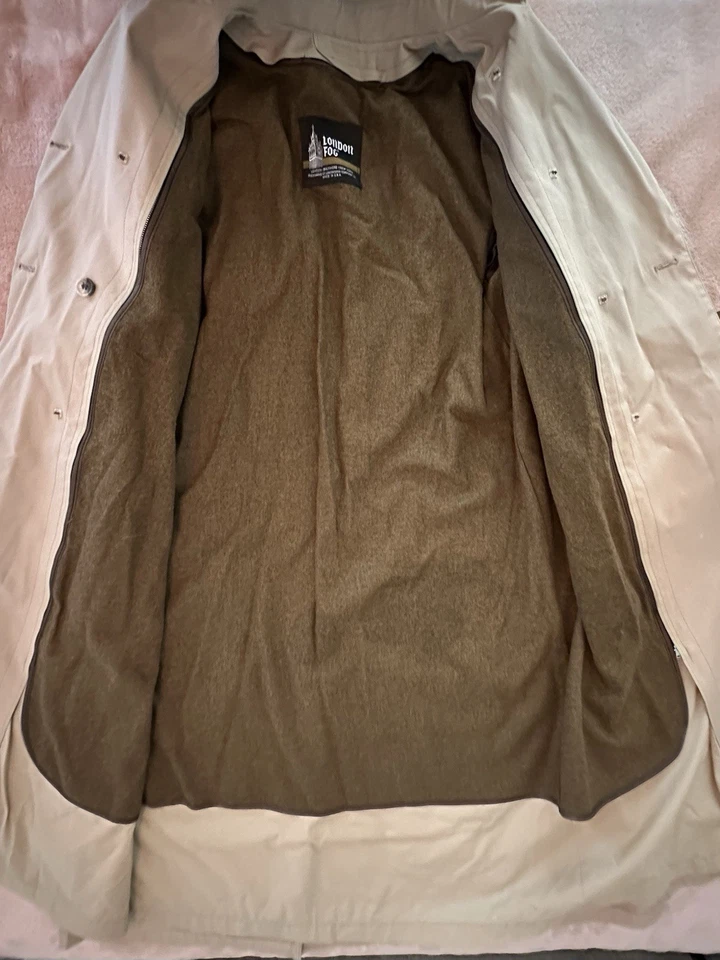 Gabardina vintage London Fog - talla 10 regular Foto 4 de 4