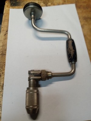 Vintage Stanley Made In The U.S.A. No. 945 - 10'' Heavy Duty Ratcheting Bit Brace