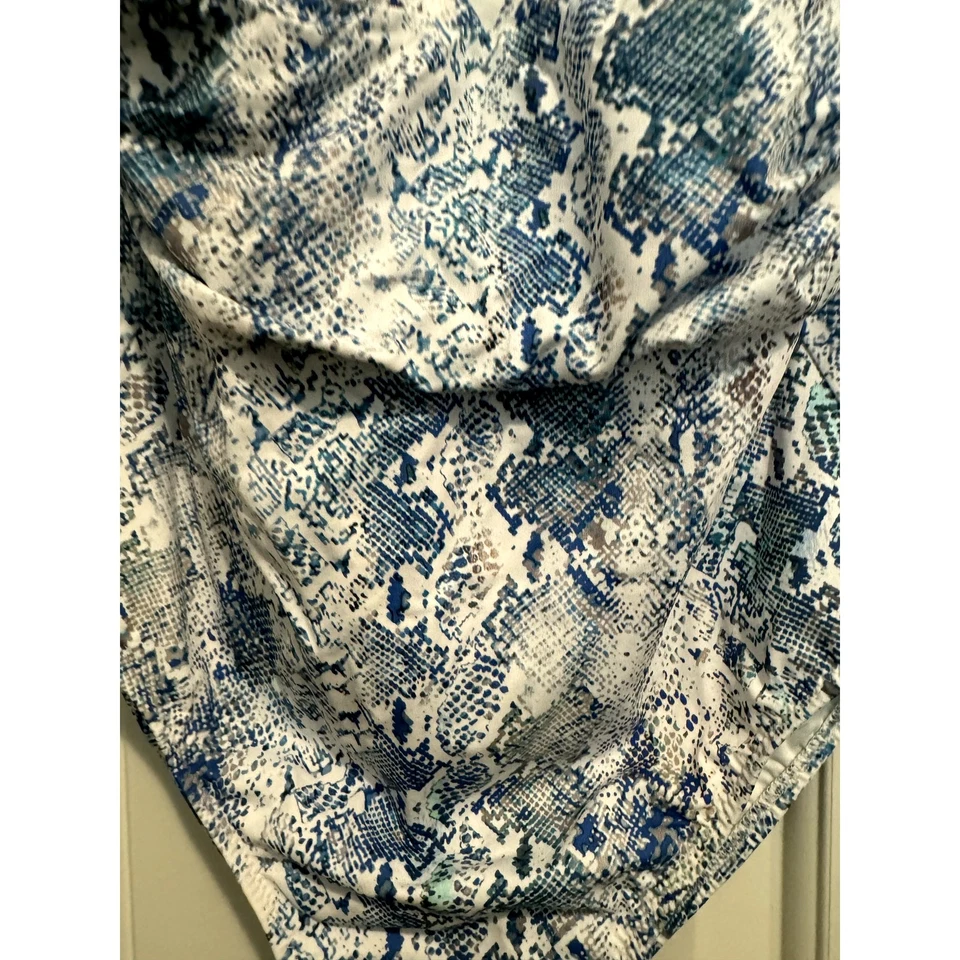 Nuevo con etiquetas One Piece Swim Melissa O Dabash Serpente EE. UU. Talla 10 Hecho en Italia Foto 2 de 4