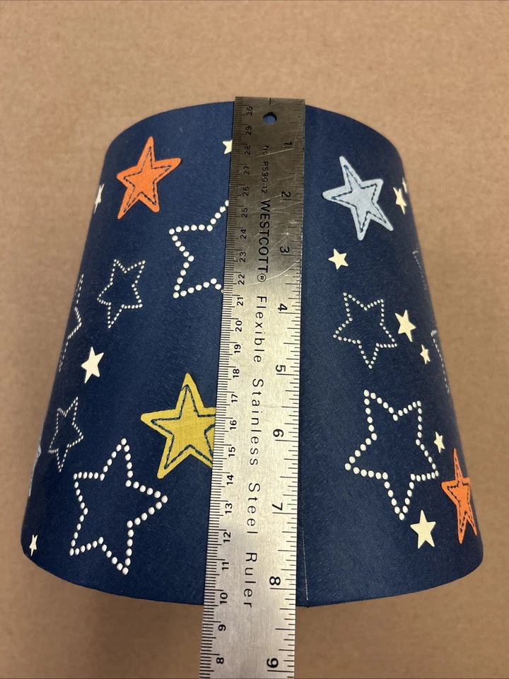 Pantalla Infantil, Azul Marino Con Estrellas, Tela Alta Calidad, Para Escritorio Foto 4 de 4