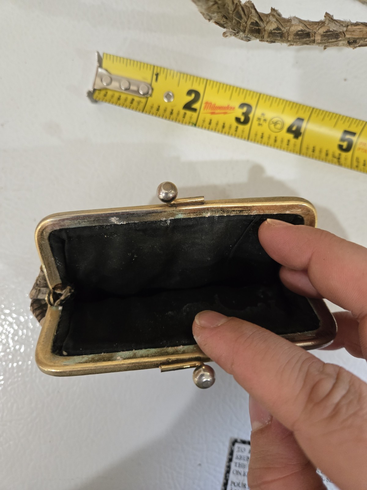 PYTHON Vintage 1960's Double Strap Evening Handba… - image 10