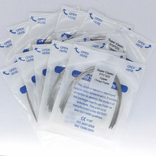 Dental Super Elastic Orthodontic Arch Wire, 0.019×0.025 Upper, 1 Pack