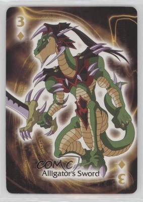 2011 Aquarius Yu-Gi-Oh! Playing Cards Alligator's Sword #3D e6j
