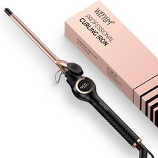 Small Curling Iron 3/8 Inch , Tiny Curling Wand for Short Hair, 9mm