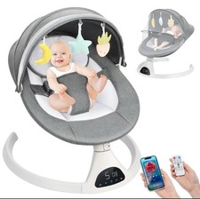 Baby Bouncer Electric Rocking Chair Portable Swing Seat for Infants with Comfort