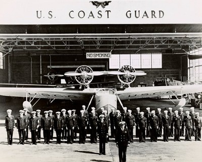 U.S. Coast Guard General Muster Salem Air Station 1938 MA 8x10 photo