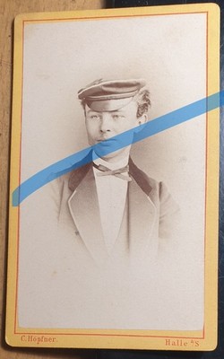 Student or Pupil with Hat - Circa 1870s - CDV Hall / Studentika