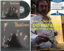 Chris Robinson signed Black Crowes Shake your Money Maker album proof Beckett 
