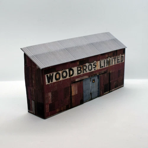 Card Low Relief OO Gauge Industrial Building 1/76 Scale 4mm model railway I7  - Picture 2 of 4