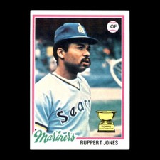 Ruppert Jones 1978 Topps Seattle Mariners #141 Set Break NICE!