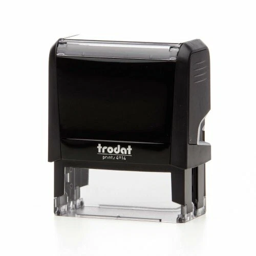 Trodat 4914 - 5 líneas de texto u obra de arte - Sello autoentintado de goma personalizado - Foto 2 de 2