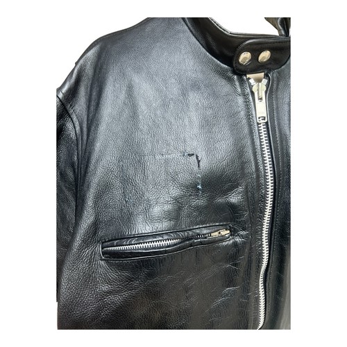 HARLEY DAVIDSON Black Leather Biker Jacket XL (size 56) Great Condition! - Picture 5 of 22