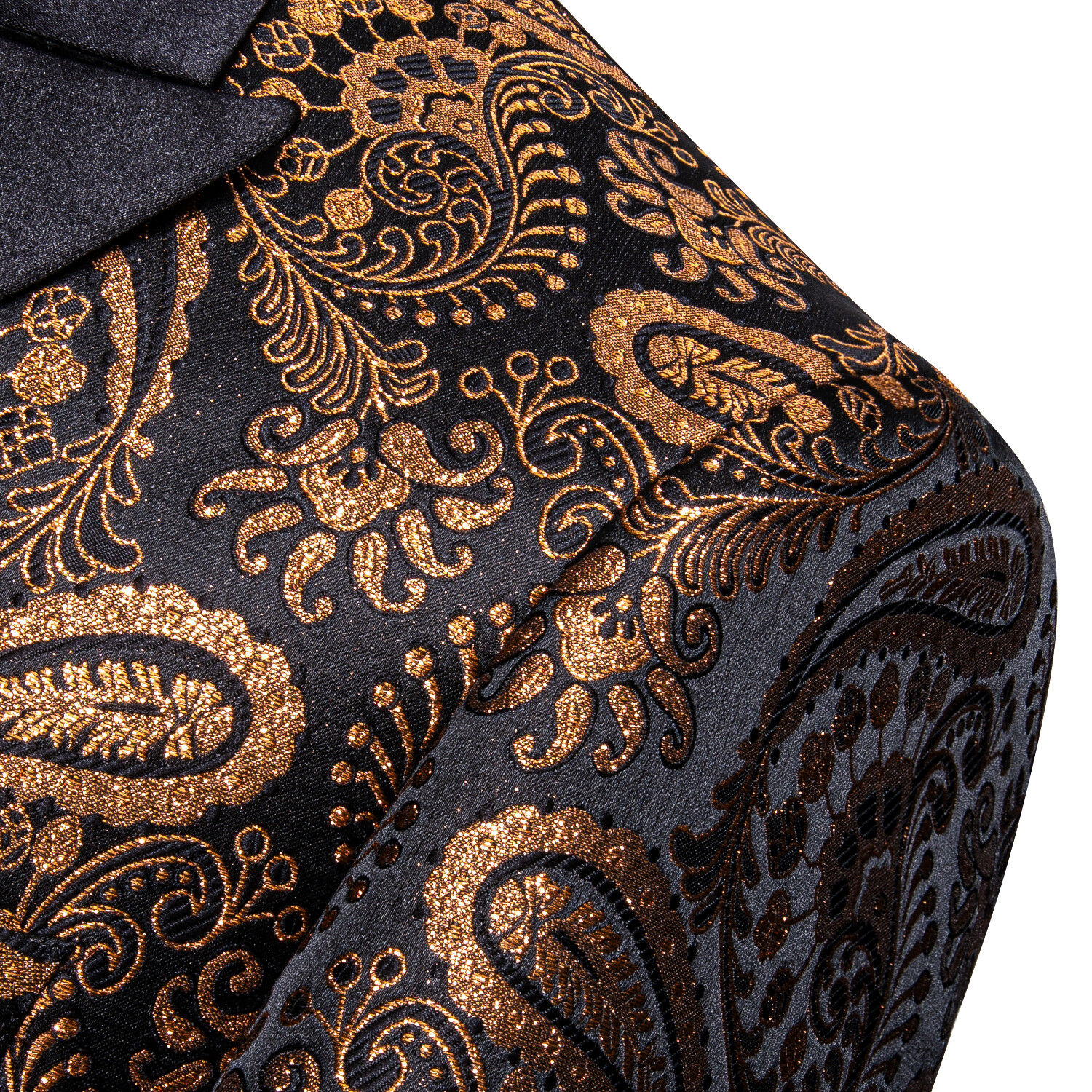 Barry Wang Mens Waistcoat Silk Jacquard Men's Suit Wedding 1 Piece Blazer Coat - Picture 45 of 208